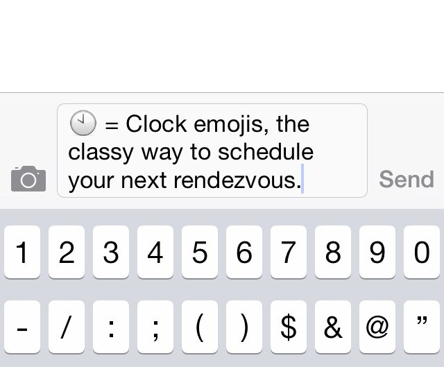 Emoji flirting